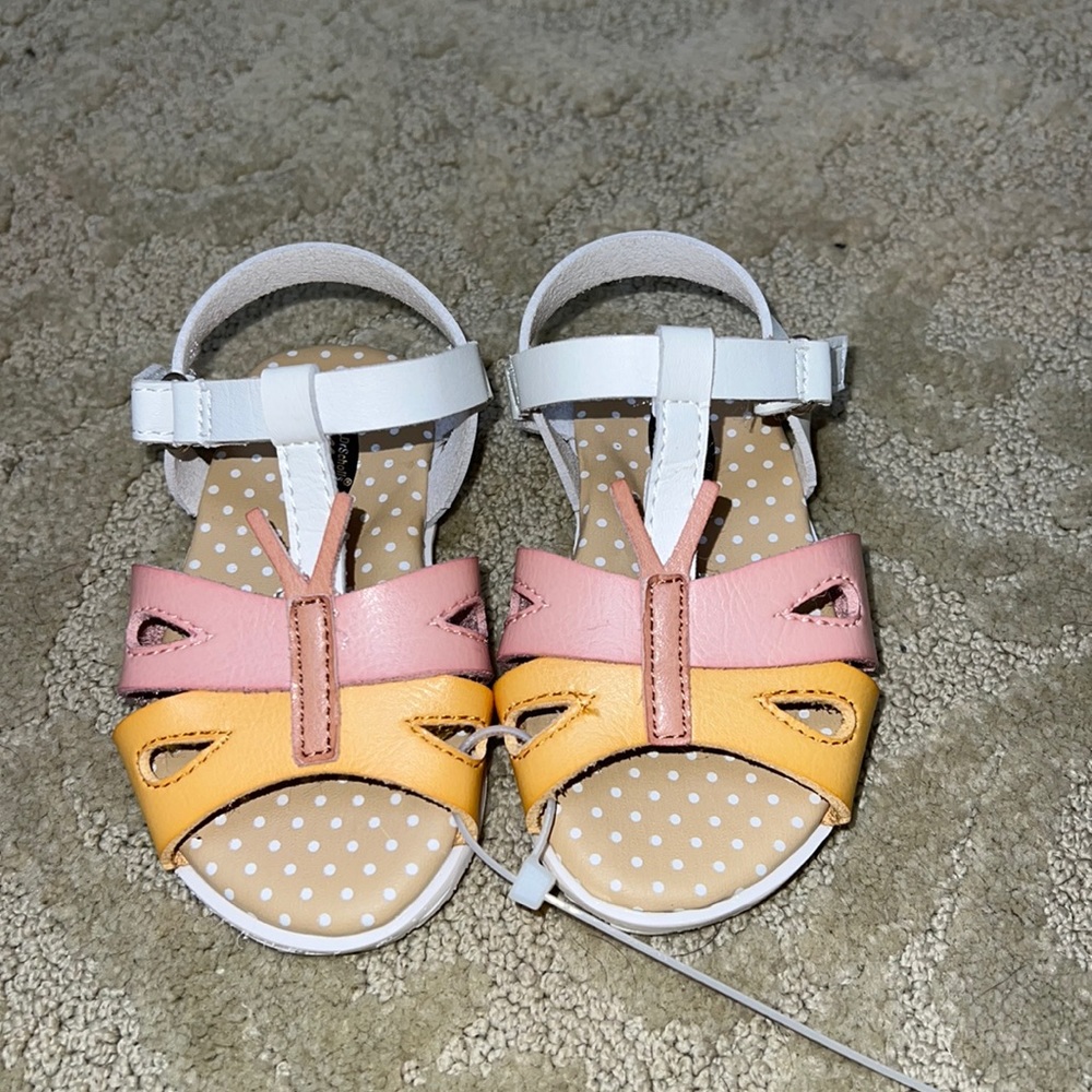 Cute Butterfly Toddler Sandals Size 5